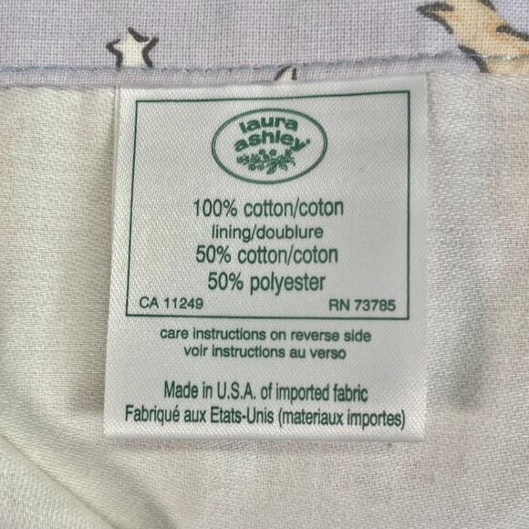 Laura Ashley Nursery Rhyme Curtain Valances Hey Diddle Cow Moon - Set of TWO! - Picture 8 of 12